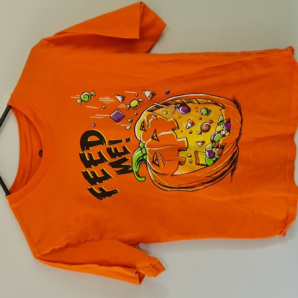 Halloween Pumpkin Orange Tshirts, kids / Women's XL